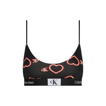 CALVIN KLEIN Kadın Marka Logolu Elastik Bantlı Günlük Kullanıma Uygun Siyah Sütyen 000QF7477E H1R