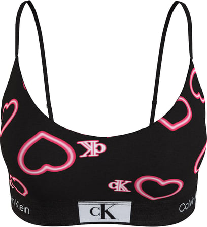 CALVIN KLEIN Kadın Marka Logolu Elastik Bantlı Günlük Kullanıma Uygun Siyah Sütyen 000QF7477E H1R