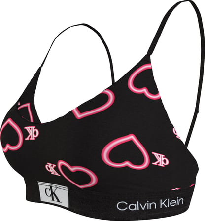 CALVIN KLEIN Kadın Marka Logolu Elastik Bantlı Günlük Kullanıma Uygun Siyah Sütyen 000QF7477E H1R