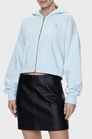 Pamuklu Kapüşonlu Relaxed Fit Crop Sweat J20J222885Cyr Sweat J20J222885 Cyr