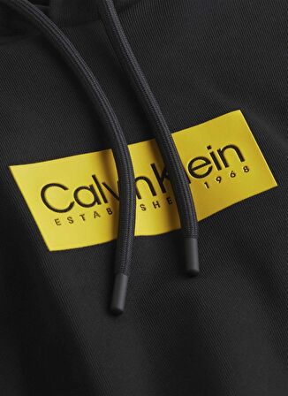 Calvin Klein Kapüşon Yaka Siyah Erkek Sweatshırt K10K112250BEH