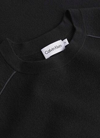 Calvin Klein Bisiklet Yaka Slim Fit Siyah Erkek Kazak K10K112411BEH