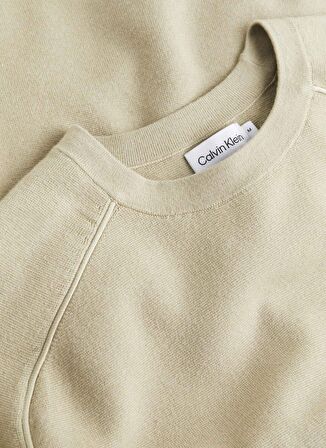 Calvin Klein Bisiklet Yaka Slim Fit Yeşil Erkek Kazak K10K112411LEB