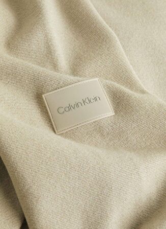 Calvin Klein Bisiklet Yaka Slim Fit Yeşil Erkek Kazak K10K112411LEB