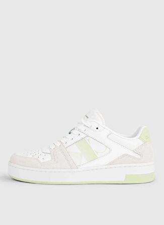 Calvin Klein Beyaz Kadın Süet Sneaker YW0YW0144602U