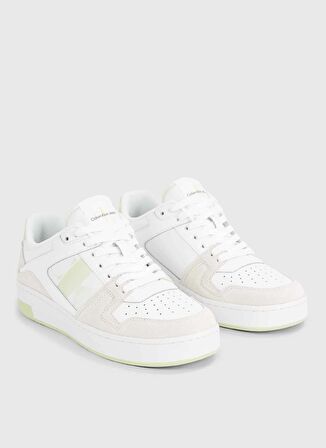 Calvin Klein Beyaz Kadın Süet Sneaker YW0YW0144602U