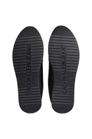 Erkek Marka Logolu Şık Görünüşlü Deri  Gündelik Kullanıma Uygun Siyah Sneaker YM0YM00863-0GM