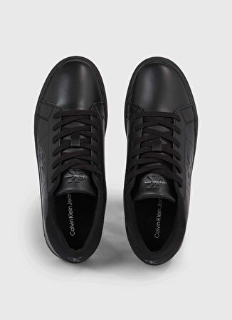 Calvin Klein Siyah Erkek Deri Sneaker CLASSIC CUPSOLE LOW ML LTH