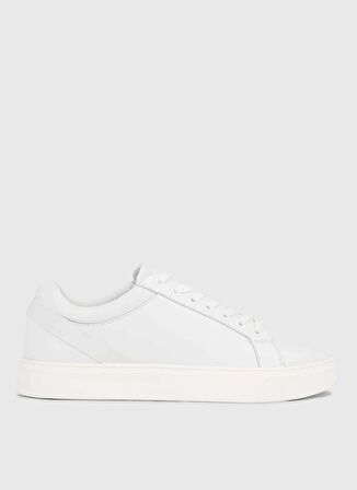Calvin Klein Beyaz Erkek Sneaker LOW TOP LACE UP ARCHIVE STRIPE