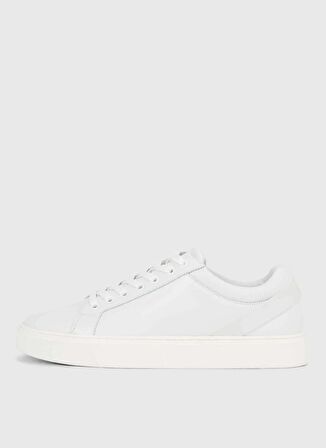 Calvin Klein Beyaz Erkek Sneaker LOW TOP LACE UP ARCHIVE STRIPE