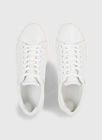 Calvin Klein Beyaz Erkek Sneaker LOW TOP LACE UP ARCHIVE STRIPE
