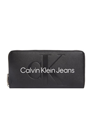 Calvin Klein Sculpted Mono Zıp Around Mono Kadın Cüzdan