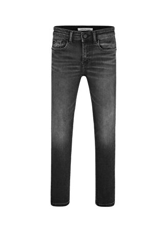 Calvin Klein Normal Bel Siyah Erkek Denim Pantolon SKINNY OPTIC BLACK