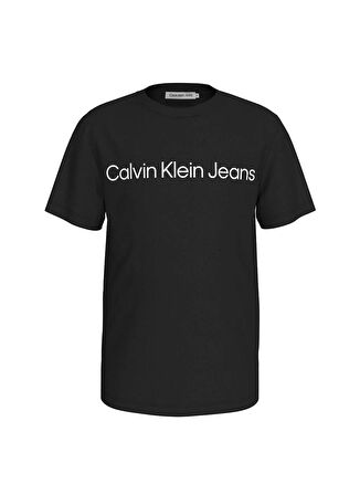 Calvin Klein Siyah Erkek T-Shirt INST. LOGO SS T-SHIRT