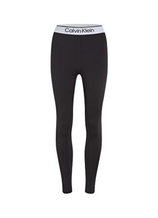 Calvin Klein Siyah Kadın Lastikli Bel Standart Fit Tayt 00GWS4L649BAE-WO  - Legging (7/8 )