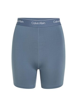 Calvin Klein Mavi Kadın Lastikli Bel Standart Fit Şort 00GWS4L7285BX-WO  - Bike Short 5