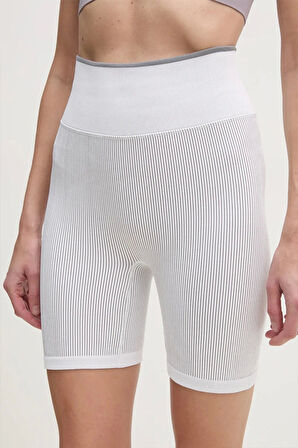 Calvin Klein Kadın WO - Dikişsiz Bisiklet Beyaz Şort