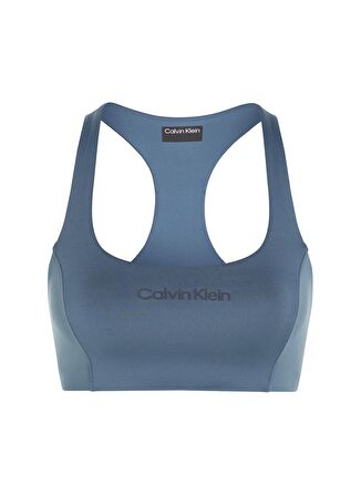 Calvin Klein Mavi Kadın U Yaka Standart Fit Sporcu Sütyeni 00GWS4K1715BX-Bra Medium Support