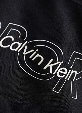 Calvin Klein Siyah Erkek Kapüşon Yaka Sweatshirt 00GMS4W339BAE-PW