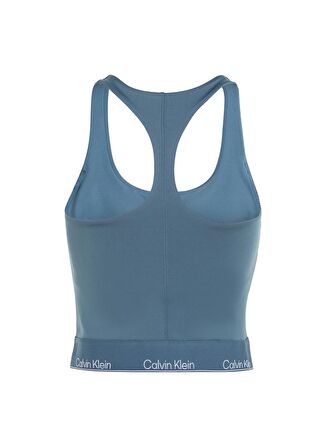 Calvin Klein Mavi Kadın Bisiklet Yaka Standart Fit Atlet 00GWS4K1955BX-WO - Tank (Cropped)