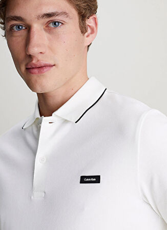 Calvin Klein Beyaz Erkek Polo T-Shirt K10K112751YAF