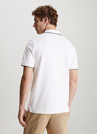 Calvin Klein Beyaz Erkek Polo T-Shirt K10K112751YAF