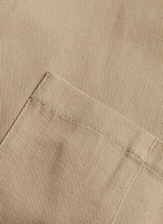 Calvin Klein Bisiklet Yaka Düz Bej Diz Üstü Kadın Elbise PAMUK LINEN BELTED SHIFT DRESS