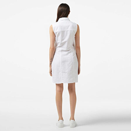 Calvin Klein SLEEVELESS COTTON SHIRT DRESS Elbise 