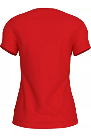 Kadın CK INSTITUTIONAL Logo 2-Pack TEE T-Shirt - Kırmızı  | XS