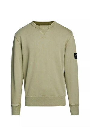 WASHED BADGE CREW NECK