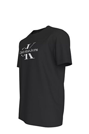 Erkek DISRUPTED Outline Monologo T-Shirt - Siyah | XS