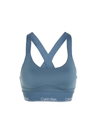 Calvin Klein Mavi Kadın U Yaka Standart Fit Sporcu Sütyeni 00GWS4K1935BX-WO - Sports Bra High