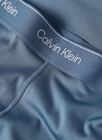 Calvin Klein Mavi Kadın Lastikli Bel Standart Fit Şort 00GWS4L7285BX-WO  - Bike Short 5
