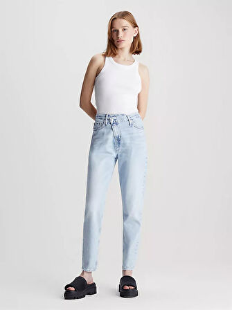 Kadın Streç Yüksek Bel Slim Fit Jeans Kot Pantolon - Açık Mavi  | 28