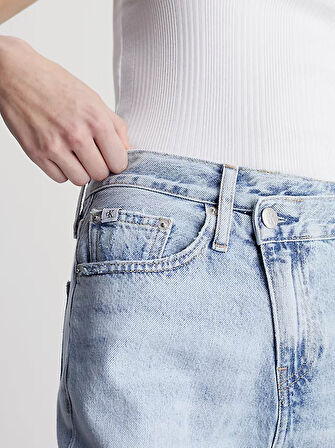 Kadın Streç Yüksek Bel Slim Fit Jeans Kot Pantolon - Açık Mavi  | 28