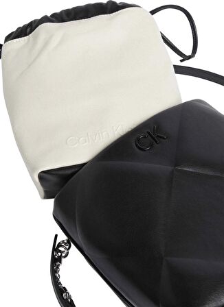 Calvin Klein Siyah Kadın 20x17x11 cm Çapraz Çanta K60K611666BEH
