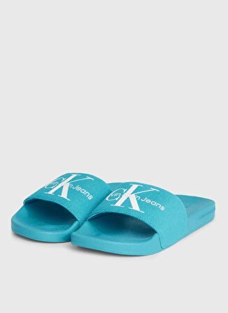Calvin Klein Mavi Kadın Plaj Terliği YW0YW001030G8