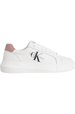 Kadın Marka Logolu Günlük Kullanıma Uygun Beyaz Sneaker Yw0yw00823-02s