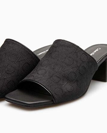 Calvin Klein Heel Mule 45mm Mono Jacq Kadın Sandalet