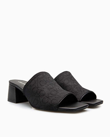Calvin Klein Heel Mule 45mm Mono Jacq Kadın Sandalet