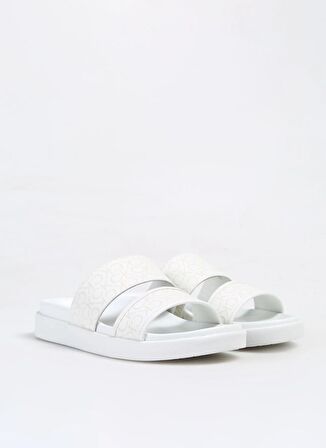 Calvin Klein Beyaz Kadın Terlik HW0HW019570K6