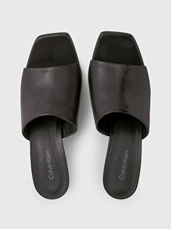 Calvin Klein HEEL MULE 70 LTH Deri Sandalet Terlik