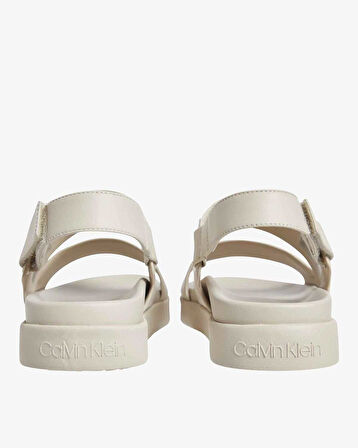 Calvin Klein Flat Sandal Metal Logolu Kadın Sandalet | 37