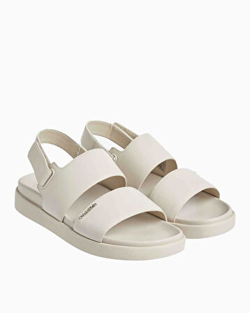 Calvin Klein Flat Sandal Metal Logolu Kadın Sandalet | 38