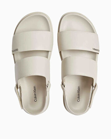 Calvin Klein Flat Sandal Metal Logolu Kadın Sandalet | 38
