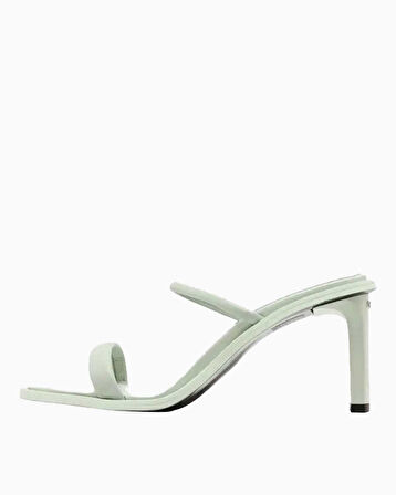 Calvin Klein Heel Mule 70mm Deri Kadın Sandalet | 39