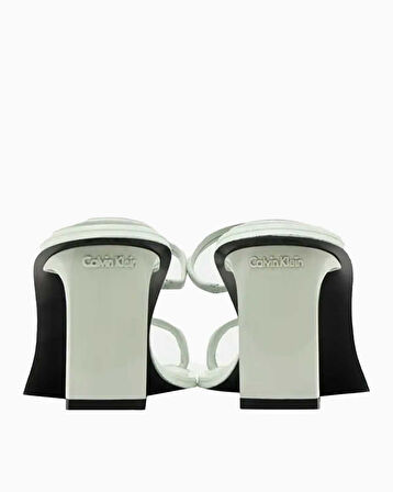 Calvin Klein Heel Mule 70mm Deri Kadın Sandalet | 39