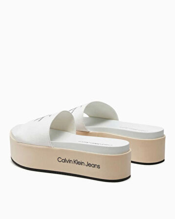 Calvin Klein Flatform Sandal Met Kadın Terlik