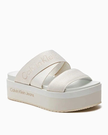 Calvin Klein Flatform Sandal Webbing In Mr Kadın Sandalet