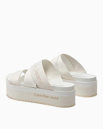 Calvin Klein Flatform Sandal Webbing In Mr Kadın Sandalet